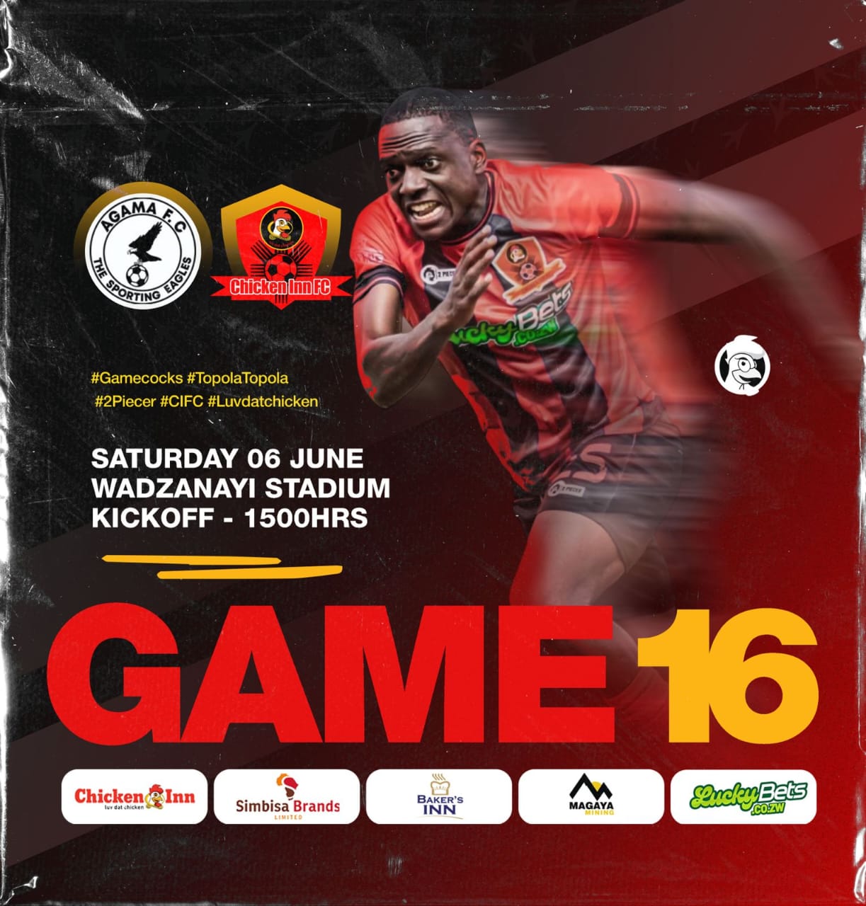 Gamecocks on the road to Redemption: Chicken inn FC eye first Castle Lager meeting against Agama fc at Wadzanayi stadium 