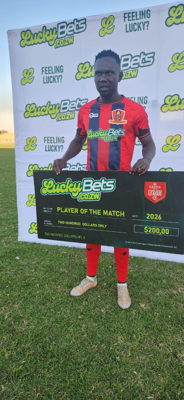 George Majika celebrated after Luveve heroics as Chicken Inn defender wins LuckyBets Player of the Match